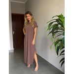 VESTIDO PAOLA MARROM