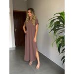 VESTIDO PAOLA MARROM