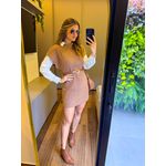 VESTIDO TRICÔ CARAMELO