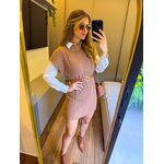 VESTIDO TRICÔ CARAMELO