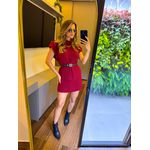 VESTIDO TRICÔ VINHO