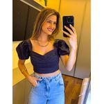 CROPPED MEL PRETO