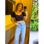 CROPPED MEL PRETO