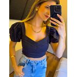 CROPPED MEL PRETO