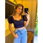 CROPPED MEL PRETO