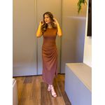 VESTIDO JÚLIA MARROM