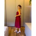 VESTIDO MIDI OLIVIA VINHO