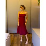 VESTIDO MIDI OLIVIA VINHO