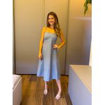 VESTIDO MIDI OLIVIA CINZA