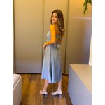 VESTIDO MIDI OLIVIA CINZA
