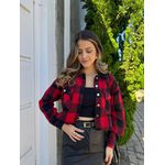 JAQUETA XADREZ VERMELHO
