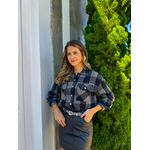 JAQUETA XADREZ CINZA
