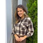 JAQUETA XADREZ MARROM