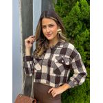 JAQUETA XADREZ MARROM