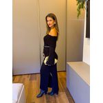 VESTIDO TRICÔ OMBRO A OMBRO PRETO
