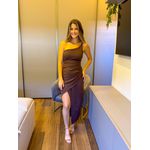 VESTIDO SOFIA MARROM