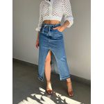 SAIA MIDI JEANS FENDA JEANS