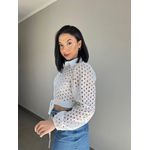 CAMISA CROPPED LAISE BRANCO