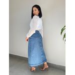 SAIA MIDI JEANS FENDA JEANS
