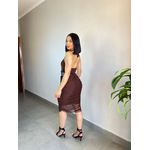 VESTIDO TARCILA MARROM