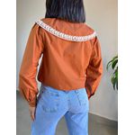 CAMISA LAURA BORDADA MARROM