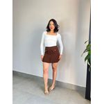 SHORT SAIA ISA MARROM