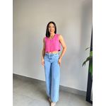 CROPPED TWEED CORAÇÃO ROSA