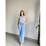 CROPPED TWEED CORAÇÃO AZUL