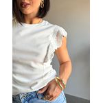 T-SHIRT RENDA BRANCO