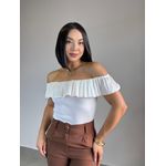 BLUSA BABADO BRANCO