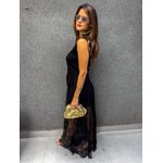 SAIA LONGA RENDA PRETO