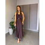VESTIDO GABI MARROM