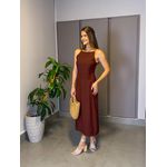 VESTIDO CLARA MARROM