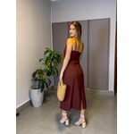 VESTIDO CLARA MARROM