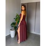 VESTIDO GRÉCIA MARROM