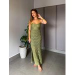 VESTIDO TRICÔ IBIZA VERDE MILITAR