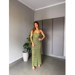 VESTIDO TRICÔ IBIZA VERDE MILITAR