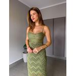 VESTIDO TRICÔ IBIZA VERDE MILITAR