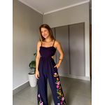 MACACÃO FLORAL PRETO