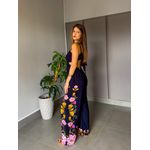 MACACÃO FLORAL PRETO