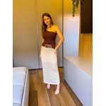 BLUSA TRICÔ DANI MARROM