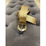 CINTO COURO MARY DOURADO