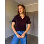 BLUSA GOLA TRICÔ PRETO