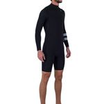 Short John Hurley Advant 2/2mm LS Springsuit Preto