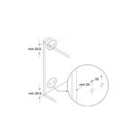 Dobradiça para Porta de Vidro até 5mm