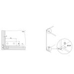 Dobradiça Pivotante para Vidro de até 6mm