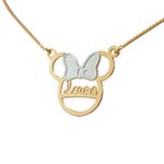 Colar Infantil Minnie com 1 Nome
