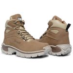 Bota de Couro Creme com Palmilha Gel – Conforto e Resistência