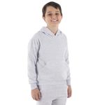 Moletom Canguru Infantil Menino com Capuz Benellys Cinza Claro