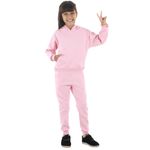 Moletom Canguru Infantil Menina com Capuz Benellys Rosa Claro